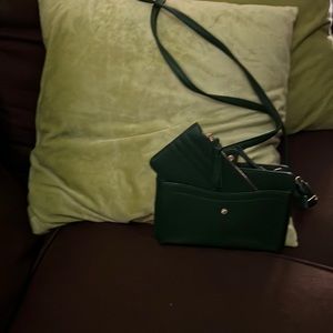Crossbody/ Clutch NWOT Green